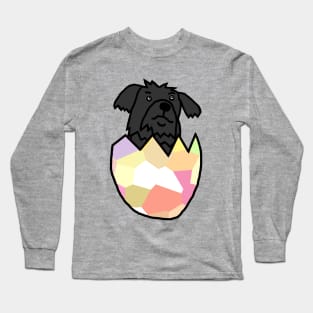 Puppy Dog Hatching from Easter Egg Long Sleeve T-Shirt